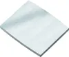 A single, flat, rectangular metal plate with a brushed finish, shown at an angle on a white background. Voir les images du produit