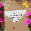 Mr. & Mrs. Panda Grußkarte Spruch 35. Geburtstag - Weiß - Produktbild-Vorschau 3