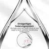 AdroitGoods 3 Stück Nagelhautknipser Set - Silber - Produktbild-Vorschau 2