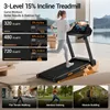 Laufband für Zuhause, mit 3-Bildschirm-Display,12 km/h, Produktbild-Vorschau 2
