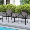 COSTWAY  2er Set Gartenstühle stapelbar, Stapelstühle mit Produktbild-Vorschau 2