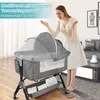 Lit d'appoint réglable en hauteur Lit bébé avec roulettes Voir les images du produit 2