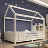 Hausbett(Weiß)90x200 cm - vielseitiges Holz Kinderbett für Produktbild-Vorschau 3
