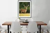 MuchoWow® Gerahmtes Poster Hirsch - Geweih - Gras - Natur - Produktbild-Vorschau 3