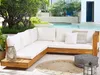 BELIANI Gartenset Braun es Akazienholz Polyester 5-Sitzer Produktbild-Vorschau 2