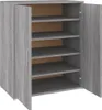 vidaXL Botník Grey Sonoma 60x35x70 cm Dřevěný materiál Náhled obrázku produktu 1