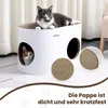 PetRhein Safari Lodge Kratzpappe weiß Produktbild-Vorschau 3