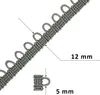 Schlaufenband 2m Knopfband Ösenband Schlingenband m. Produktbild-Vorschau 2