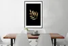 MuchoWow® MuchoWow® Gerahmtes Poster Schwarz und Gold - Produktbild-Vorschau 4