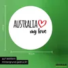 Huuraa Aufkleber Australia my love 10cm rund Sticker Produktbild-Vorschau 3