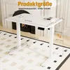 Verstelbaar bureau, 90x60 cm, elektrisch, wit, met Productafbeelding-voorbeeld 3