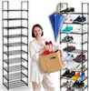 Szafka na obuwie slim regał stojak metalowy czarny metalowa Podgląd zdjęcia produktu 2