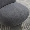 Loungesessel Emma aus Teddy Bouclé drehbar - Grau Produktbild-Vorschau 8