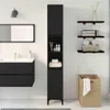 Badezimmerschrank mit Tür Schwarz Eichen-Optik 30 x 30 x Produktbild-Vorschau 4