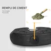 Outsunny Lot de 4 poids de lestage circulaire pour tonnelle Voir les images du produit 7