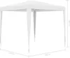 vidaXL Tenda per feste 2,5 x 2,5 m Bianco Anteprima dell’immagine prodotto 13