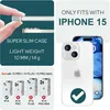 Halb Klar Hülle für iPhone 15, Dünn Matt Leicht Frost Case Produktbild-Vorschau 4