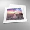 Poster - Poster ohne Rahmen - Boot Strand Himmel - 30x30 cm Produktbild-Vorschau 3