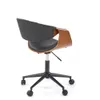 Fauteuil de bureau BILBO noir / noyer Voir les images du produit 3