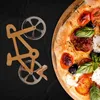 Fahrrad Pizzaschneider aus Holz Produktbild-Vorschau 6