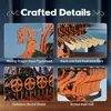 3D-Puzzle, Wikinger-Drachenschiff, ROKR, Holz, 229 Teile Produktbild-Vorschau 19