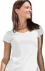 Baumwoll-T-Shirt mit V-Ausschnitt für Damen, 100% Produktbild-Vorschau 1