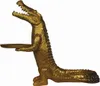 Casa Padrino Luxus Deko Skulptur Krokodil mit Tablett Gold Produktbild-Vorschau 2