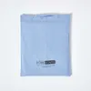 Drap-housse en percale HOMESCAPES bleu – 100 % coton Voir les images du produit 5