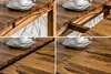 Prostokątny rozkładany stół drewniany do jadalni w stylu Podgląd zdjęcia produktu 6