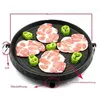 Grillpfannen, Outdoor Grillplatte rund, Antihaft mit Produktbild-Vorschau 2