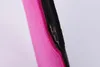 A close-up shot of a pink felt pouch with a black zipper. Produktbild-Vorschau