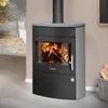 Justus Agero 2.0 Kaminofen Stahl Schwarz | Speckstein Produktbild-Vorschau 2