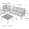 SVITA MISSOURI Gartenlounge 4tlg. Outdoor Sofa Set aus Produktbild-Vorschau 5