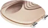 A toilet seat with a sand-like pattern. Produktbild-Vorschau