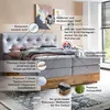 Belanoti MARBO Boxspringbett 180x200 mit Bettkasten 7-Zonen Produktbild-Vorschau 4