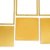 3 Stück Blumenhocker Set Metall Modern Gold Quadrat Produktbild-Vorschau 8