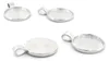 Vintageparts Fassungen für 20 mm Cabochons silberfarben Produktbild-Vorschau 3