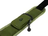 A close-up shot of a green shoulder strap with a small zippered pocket and a black logo. Produktbild-Vorschau