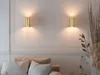 Trendige LED Wandleuchte in gold foliert 16,5cm Ø6cm, Up & Produktbild-Vorschau 7