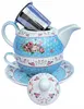 Zestaw do herbaty porcelanowa filiżanka i czajniczek 400ml Podgląd zdjęcia produktu 2