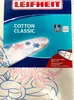 The image shows the packaging of an ironing board cover. Produktbild-Vorschau