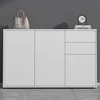doporro Sideboard Kommode 120 cm in Matt Weiß Produktbild-Vorschau 1