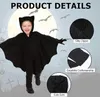 Fledermaus Kostüm Kinder, Fledermaus Cape mit Handschuhe, Produktbild-Vorschau 3