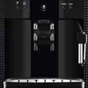Close-up of a black coffee machine control panel and brewing spout. Produktbild-Vorschau