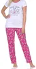 Normann Damen Schlafanzug kurzarm mit langer Pyjamahose - Produktbild-Vorschau 1
