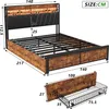 Stauraumbett 140x200 cm, Bett mit Stauraum, 4 Schubladen, Produktbild-Vorschau 7