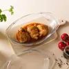 Naczynie żaroodporne owalne z pokrywką 2,9L Wołomin Náhľad obrázku produktu 4