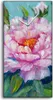 Küche Wohnzimmer Wand Leinwand Uhr 30x60 Gemälde Blumen Produktbild-Vorschau 1