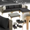 tectake® Rattan Lounge Konstanza mit Aluminiumgestell Produktbild-Vorschau 9