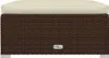 Sgabello da giardino con cuscino marrone 70x70x30 cm in Anteprima dell’immagine prodotto 3